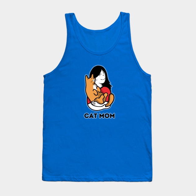 Cat Mom (With Text) Tank Top by leBoosh-Designs